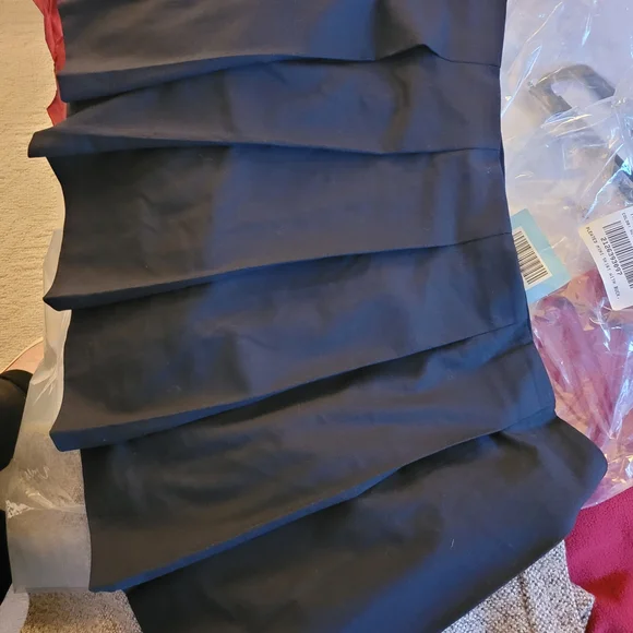 J. Crew Navy Pleated Mini Skirt With Buckle 14 - Picture 8 of 8